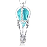 MEGA CREATIVE JEWELRY Collar de Swarovski Para las Mujeres Colgante del Globo de