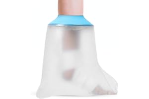 DOACT - Funda para pie de ducha, cubierta impermeable de fundición, protector de yeso resistente al agua, mantiene los yesos secos, fundas para bolsas de fundición para adultos, para dedos, talones