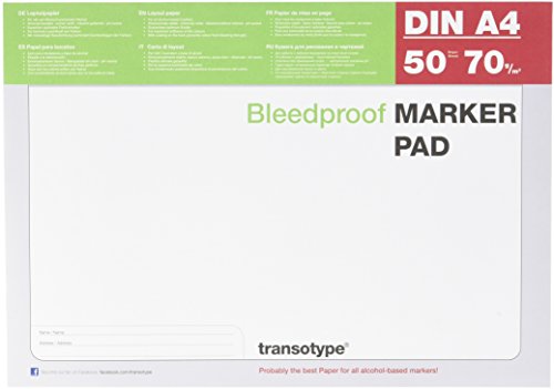 Transotype ALCMRKA4 - Set de 50 hojas de dibujo (para rotuladores)