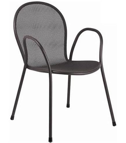 Set 4 Sedie Da Esterno Alice VERMOBIL - Bianco Perla, Zincate E Verniciate A Polvere, Resistente Alle Intemperie - Foto 5