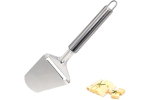 AOEVUIR 1 Pcs Linea Classica Taglia Formaggio, Affetta Formaggio in Acciaio Inox Lucidato, Lama Affilata con Dentatura, Lavabile in Lavastoviglie