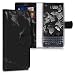 Produktbild kwmobile BlackBerry KEYtwo LE (Key2 LE) Hülle - Kunstleder Wallet Case für BlackBerry KEYtwo LE (Key2 LE) mit Kartenfächern und Stand