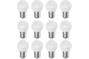 EX UP Lampadine a LED E27 G45 6W, Luce Naturale 4200K Lampadina Attacco Grande Bulbo Piccolo,Base Classic Risparmio Energetico(Equivalenti a 40W),550lm Non Dimmeriabile Nessun Sfarfallio Lampada Pacco da 12