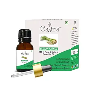 Castra Lemongrass Essential Oils used for clean face and body ,dandruff free hair ,100% Pure and Natural -15 ML