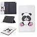 Produktbild LuckyW Hülle für Galaxy Tab A 10.1 2019, Rosa Panda E-Reader LederHülle für Samsung Galaxy Tab A 10.1 Zoll 2019 SM-T510 Flip Kuntsleder Handyhülle Folio Klapphülle