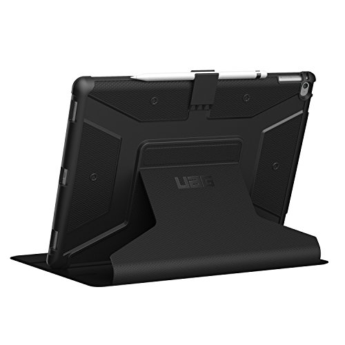 Urban Armor Gear Metropolis Schutzhülle nach US-Militärstandard für Apple 12,9″ iPad Pro (Nicht für 2. Generation aus 2017) – schwarz (Schwarzes Logo) [Smart Keyboard kompatibel | Verstärkte Ecken | Wake/Sleep | Sturzfest Standfunktion] – IPDPRO12.9-E-BL-BBY - 7