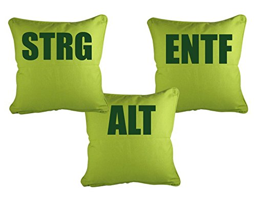 Dekokissen-Set STRG ALT ENTF B x H: 40cm x 40cm Farbe: stone von Klebefieber®