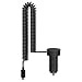 Price comparison product image Nokia 1 Amp Portable Micro USB In-Car Charger with Coiled Cable for Smartphone - Black