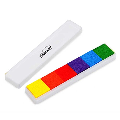 Tamp  n de tinta para usar con dedos  no es t  xico  puede usarse con ni  os   4 colores  color Stil-2