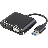 Temiz Pazar Usb 3.0 To Hdmi Vga 1080P Monit&ouml;r Genişletici &Ccedil;evirici D&ouml;n&uuml;şt&uuml;r&uuml;c&uuml; Adapt&ouml;r