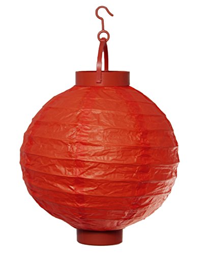 10er Set LED Papierlaterne Papier Lampion Lampions Laterne Batterie Garten Papierlampion – Kabellos – Batteriebetrieben / Rosa – Blau – Rot – Grün – Weiß - 5