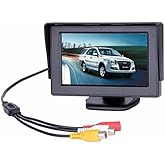 BW 4.3 inch TFT LCD Car Monitor Car Reverse Parking Monitor with LED Backlight Display for Rear View Camera DVD
