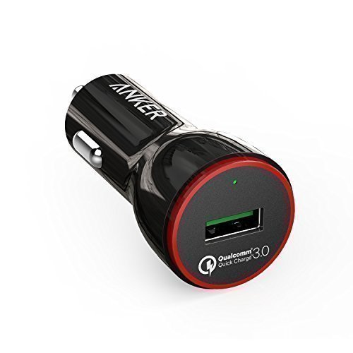 Anker PowerDrive+ 1 24W Quick Charge 3.0 USB Kfz Auto Ladegerät für Galaxy S7 / S6 / Edge / Plus, Note 4 / 5, Nexus 6, LG G5 V10, iPhone SE / 6s / 6 und weitere