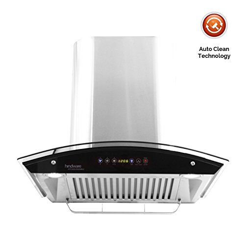 Hindware Cleo 60 Chimney (60 cm, 1200 m3/h, Silver) RS.12990 (6.00% Off) - Amazon