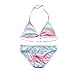 Produktbild Trada Infant Kinder Mädchen Farbverlauf Striped Bling Bademode Badeanzug Bikini Set Outfits Säugling Baby Kinder Mädchen Badeanzüge Kleidung ein Stück (164, Mehrfarbig)