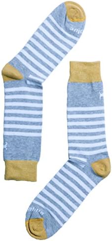Blueblue Chihuahua | Unisex sock in combed cotton Pattern Stripes Mustard Colour Size 41-45