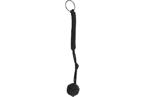 Domary Paracord Survival Lanyard med Steel Ball Nödnyckelring 3,6 M