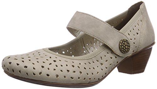 Rieker Womens 47675 Closed pumps Beige Beige (marble / 60) Size: 6