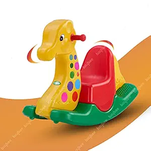 Baybee Baby Rocking Chair Horse for Kids/Toddlers/Baby Chair for Kids|Plastic Horse Ride-on Toy Rockers for Kids/Rocker Indoors&Outdoors for 12 Months-3 Years Boys and Girls (Jumbo Rocker Giraffe)