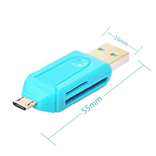 Waylee Universal-2 in 1 Mikro-USB 2.0 OTG-Adapter Sd TF Flash-Speicher-Handy-PC-Card-Reader für Android Handys Samsung - 2
