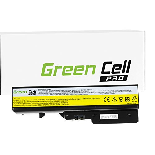 Green Cell® PRO Serie Laptop Akku für Lenovo B470 B570 B575 G460 G470 G475 G560 G565 G570 G575 G770 G780 V570 (Original Samsung SDI Zellen, 6 Zellen, 5200mAh, Schwarz)
