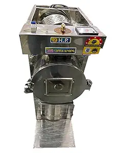 Master Machines Pulverizer Machine 2 Hp Fully Automatic 2 In 1 Commercial & Domestic Aata Chakki/Flour Mill/Aata Maker/Masala Heavy Duty Grinder MM-08