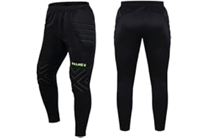 Kelme Goalkeeper Pants Pro with Protection Pads Football Goalie Pants Youth Padded Long Pants Trousers