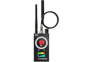 SIKVIO Wanzen Detektor RF Wireless, Versteckte Kamera Detector für GSM Tracker Abhörgeräte Funkkameras Wanzenfinder Infrarot Detector Starke magnetische Detector