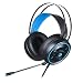Produktbild Desktop-Gaming-Headset, 50-mm-Stereo-Stereo-Noise Cancelling-Mikrofon mit hohem Eiweiß-Ohrenschützer Tragen Sie Bequeme, professionelle Kopfhörer,Blue