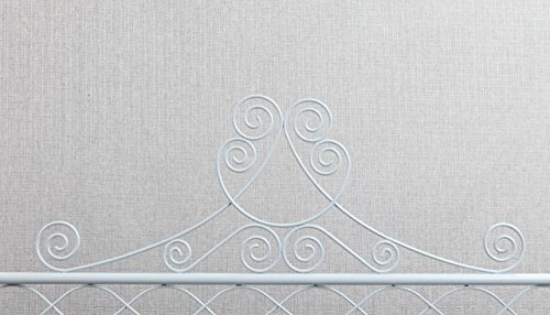 Metall Kleiderständer Kleiderstange Garderobenständer mit Schuhablage Antik Design Weiß - 5
