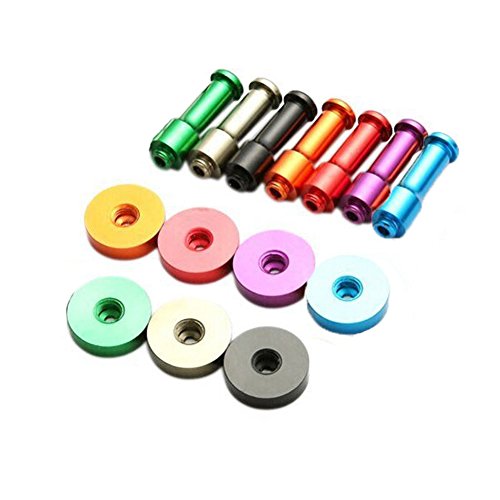 Dproptel 7 Stücke Rainbow Wandhaken zum Aufhängen Färbig Wand Motiert Handtuchhaken Kleiderhaken aus Space Aluminium für Küche, Bad, Schlafzimmer und Büro - 3