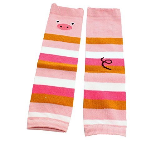 Baby Kids Boys Girls CUTE ANIMAL Leg Warmer (Pink Piggy)