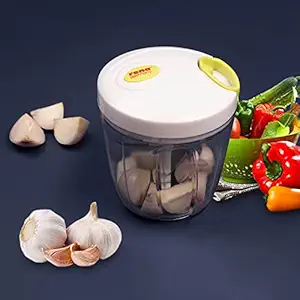 Rena Germany Twin Edged Blades - 3-in-1-Cutter - Three Duble Edged Blades for Fast Chopping/Cutting-Onion Chopper - Vegetable Cutter - Garlic Chopper/Cutter - No Electricity - Handy String Chopper