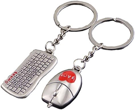 Wanxiangfeng Key Ring-mouse keyboard Cute Couple Keychain Love Detachable Keychain