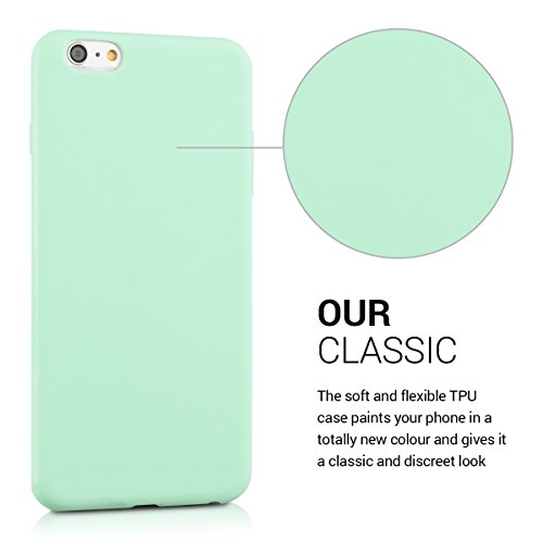 kwmobile Funda para Apple iPhone 6 Plus 6S Plus - Carcasa para m vil en TPU Silicona - Protector Trasero en Menta Mate reviews kwmobile Funda para Apple iPhone 6 Plus 6S Plus - Carcasa para m vil en TPU Silicona - Protector Trasero en Menta Mate