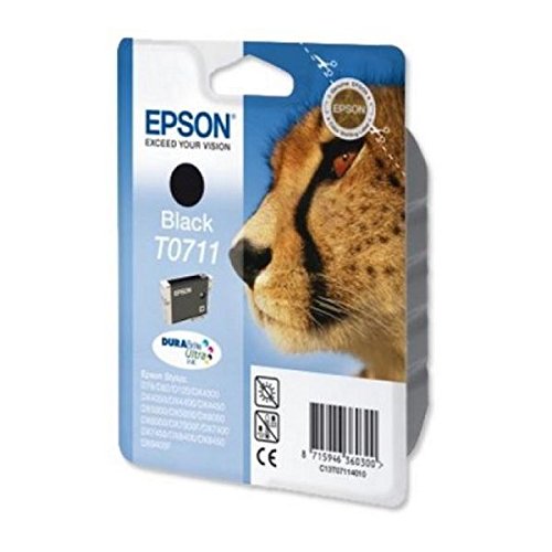 Preisvergleich Produktbild Tintenpatrone, Original Epson C13T071140 schwarz