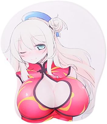 Loheag Clinor Gel Comfort Wrist Comfort Mice Pad Mat Mouse pad, Sexy Beauty Silicone Gaming &amp; Office Wrist Rests Mouse Pad for Pc Laptop 25.6 x 21.5 x 3 cm H03