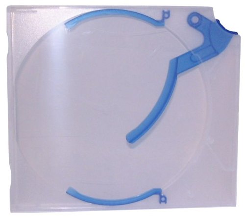 50 Stk. EJECTOR e-slimcase - Kickout Case für 1 CD/DVD transparent/blau / Innovative Medienverpackung mit hoher Schutzwirkung für Ihre wertvollen Medien