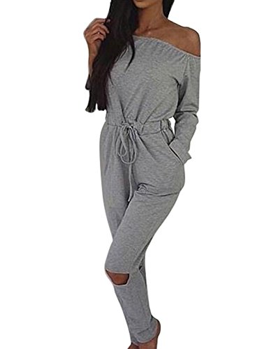 off the shoulder tracksuit jumpsuit