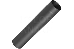 Kolor Rauchrohr Ofenknie Ofenrohr Bogen Rosette Abgasrohre Kaminofenrohr mit Farbe beschichtet 100-150 mm Bogen 45 Bogen 90 Rosette Rohr 250 Rohr 500 Rohr 1000 mm (Rohr 1000 mm, Ø 150 mm)