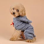 Aikesi-Vestito-per-Cani-con-Quattro-Zampe-in-Velluto-Cappotto-con-Cappuccio-per-Cane-Invernale-Adatto-a-Tutti-i-Cani-di-Piccola-TagliaStile-Orso