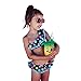 Produktbild Baby Bademode,Binggong Kleinkind Baby Dot BIkini Set Bademode Kinder Badeanzug Bade Strand Kleidung Mädchen Schwimmanzug (130CM, Schwarz)