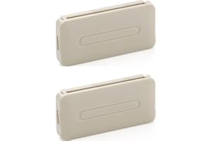 Msagkah 2 Stück Sicherheitsgurt-Schnalle für Auto, verstellbare Sicherheitsgurt-Schnalle, universell für Kinder und Erwachsene (Beige)