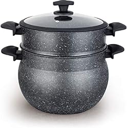 Mayerhoff Couscoussier en Aluminium avec revêtement antiadhésif 8 litres