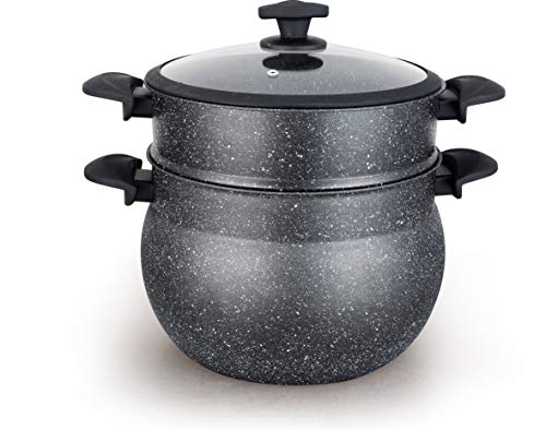 Mayerhoff Couscoussier en Aluminium avec revêtement antiadhésif 8 litres
