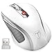 Produktbild VicTsing Mini Schnurlos Maus Wireless Mouse 2.4G 2400 DPI 6 Tasten Optische Mäuse mit USB Nano Empfänger Für PC Laptop iMac MacBook Microsoft Pro, Office Home (Weiß)