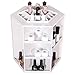 LuckyFine Spinning Rotating Lipstick BB Cream Cosmetic Organizer white