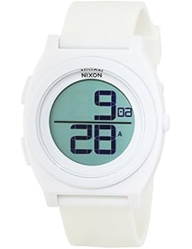 Nixon Damen-Armbanduhr Time Teller Digi White Digital Quarz Silikon A417100-00