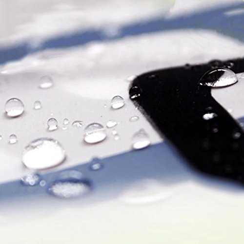 Wasserdicht Duschvorhang Waterproof Shower Curtain ( Size: 180 x 220 cm ) HuaForCity® Duschvorhang Wasserdicht Anti schimmel Anti Bakteriell Waschbar Badezimmer Vorhang Frost Wasserdicht Duschvorhang Schön Runverwechselbar Badezimmer Vorhang Bunt Shower Curtain Liner mit Schwarze Rahmen Muster - 4