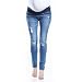 Light Vintage Maternity Jeans Pregnancy Pants (18, Indigo)
